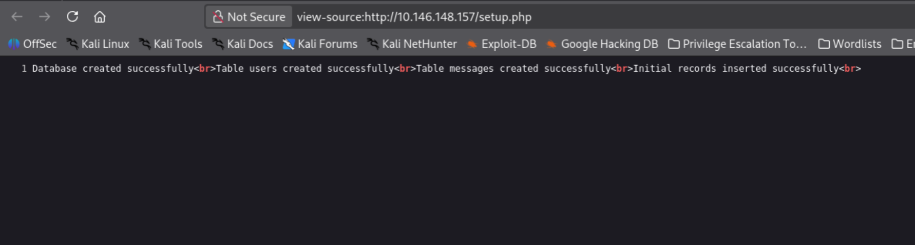 setup.php source revealing schema